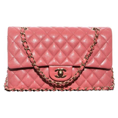 pink chanel bag with gold chain|chanel bag with gold ribbon.